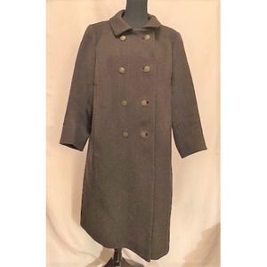 vintage '60s women's long coat, size 14